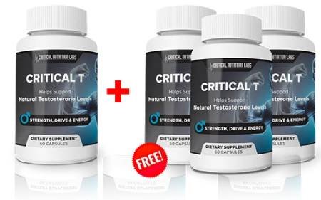 Critical T testosterone support supplement bottle final purchase section